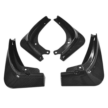 

4Pcs/Set Set Mud Flaps for Tesla Model 3 Carbon Fiber 2016 2017 2018 2019 Mudflaps Splash Guards
