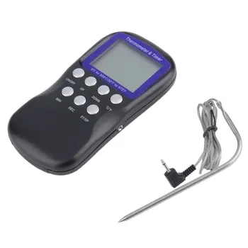 

20181Pc Digital Food Probe Oven Thermometer Timer Temperature Sensor Cooking Baking