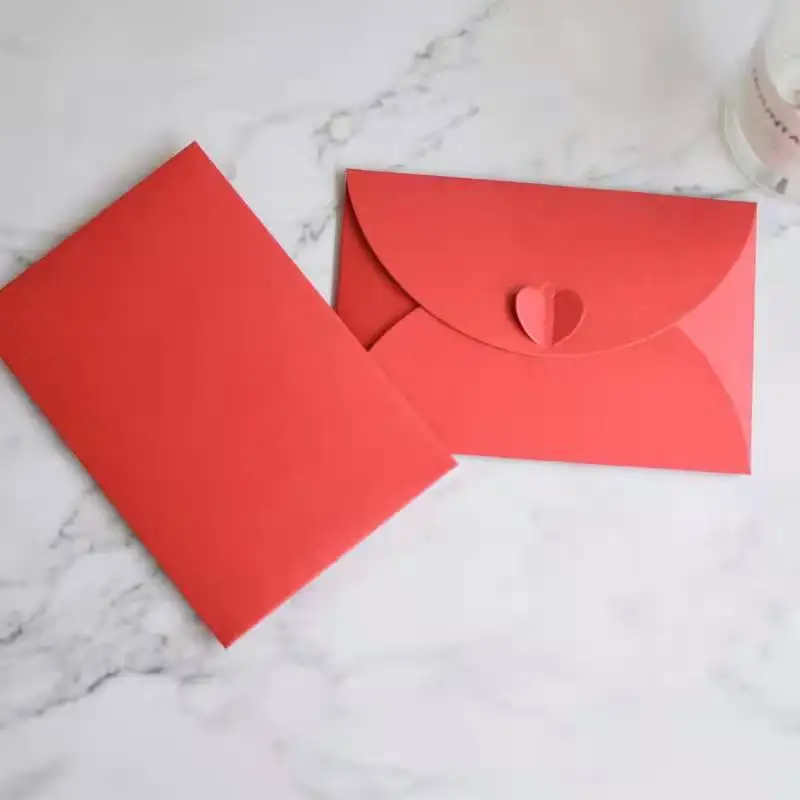 100pcs/Lot Mini Love Heart/ Envelopes for Wedding Party Invitations Gift Greeting Cute Envelope Letter Paper Gift Envelope