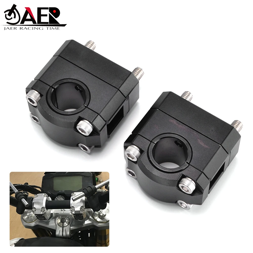JAER CNC руль мотоцикла стояки 28 мм регулируемый жир бар зажимы для Honda Kawasaki Ducati Yamaha bmw