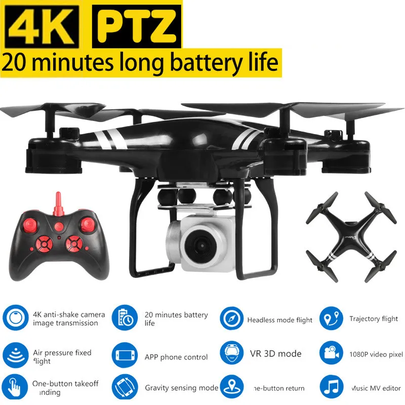 Горячая Распродажа Дрон Квадрокоптер FPV дроны 4K камера HD Квадрокоптеры с Wi Fi
