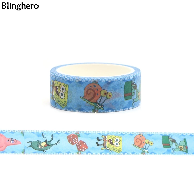 

Blinghero Funny Cartoon 15mmX5m Washi Tape Stylish Masking Tape Stickers Cool Hand Account Tapes Adhesive Tapes BH0034