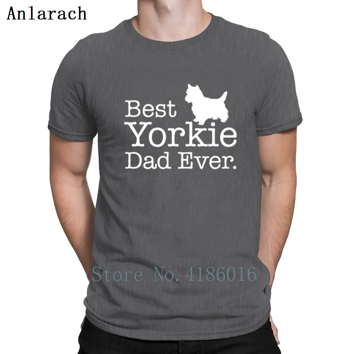 Футболка с надписью "Best jorkie Dad Ever", винтажный Размер, S-3xl, поп-топ, футболка, хлопок, Мужская футболка, новинка, комическая футболка