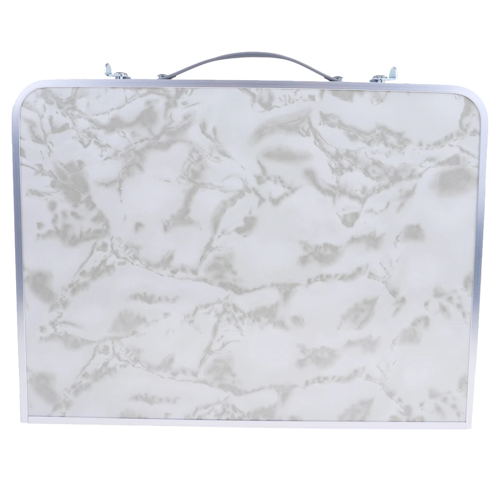 Aluminum Camping Folding Table Breakfast Serving Bed Tray Portable Picnic Table for Camping Hiking Outdoor Tools