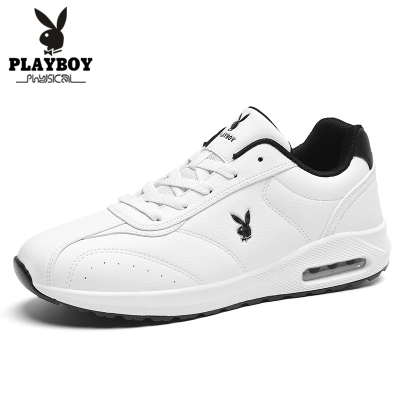 PLAYBOY новые мужские легкие туристические кроссовки Мужские дышащие приспособления для лука мужские кроссовки дышащая обувь для бега - Цвет: Белый