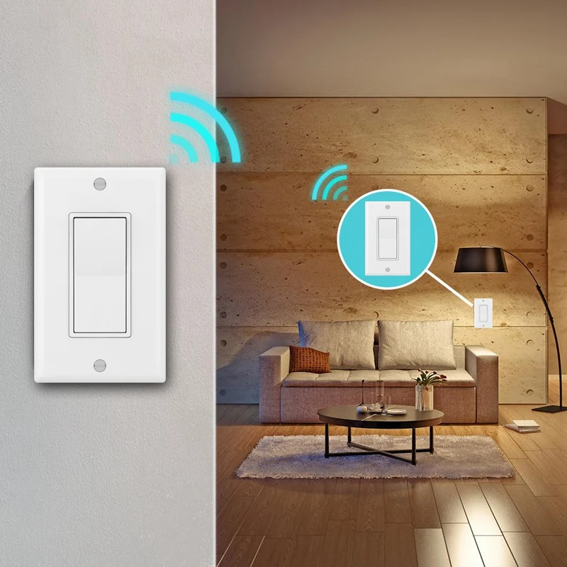 Американский кнопочный переключатель Wifi умный настенный светильник Диммер мобильное приложение пульт дистанционного управления не требуется концентратор Работает с Amazon Alexa G