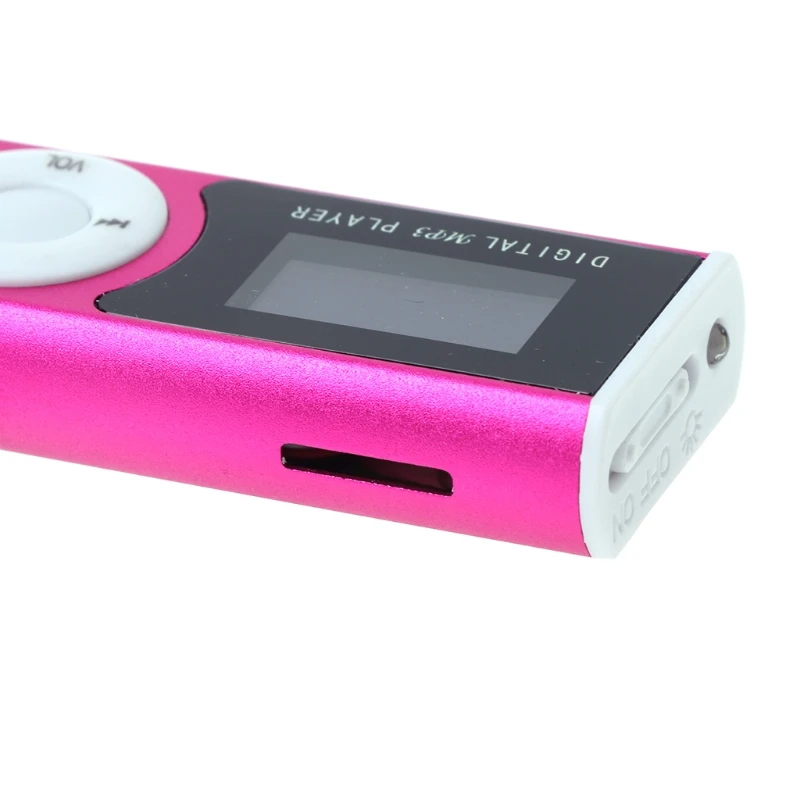 Мини USB алюминиевый ЖК-экран 32 ГБ Micro SD TF карта клип дизайн цифровой музыкальный MP3 плеер