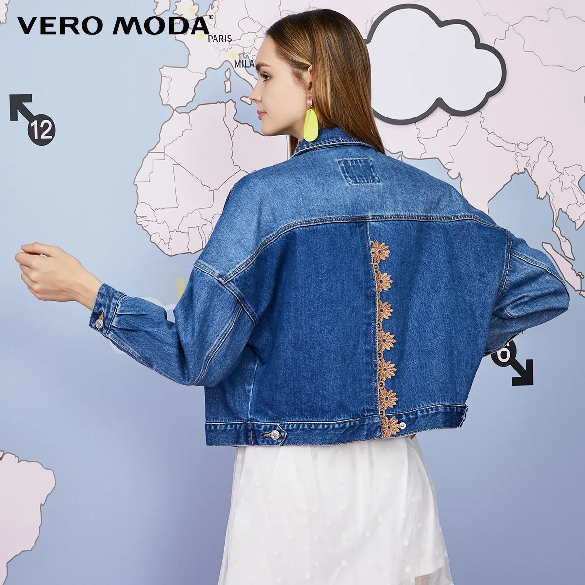 Vero Moda женская джинсовая куртка свободного кроя Ins Стиль | 319357513