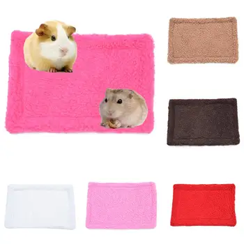 

Pets Hamster Rabbit Squirrel Soft Warm Bed House Cushion Mat Nests Hamster Rabbit Warm Pad Small Animal Cages