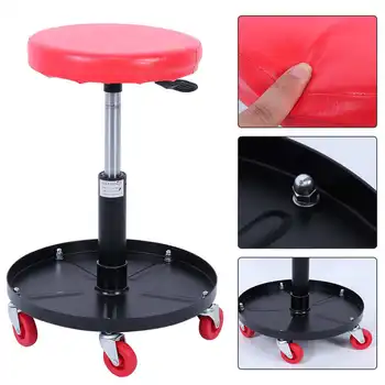 

Oversea TAS1505 Pneumatic Stool Adjustable Mechanic Rolling Lift Seats Chair for Garage Auto Repair Shop