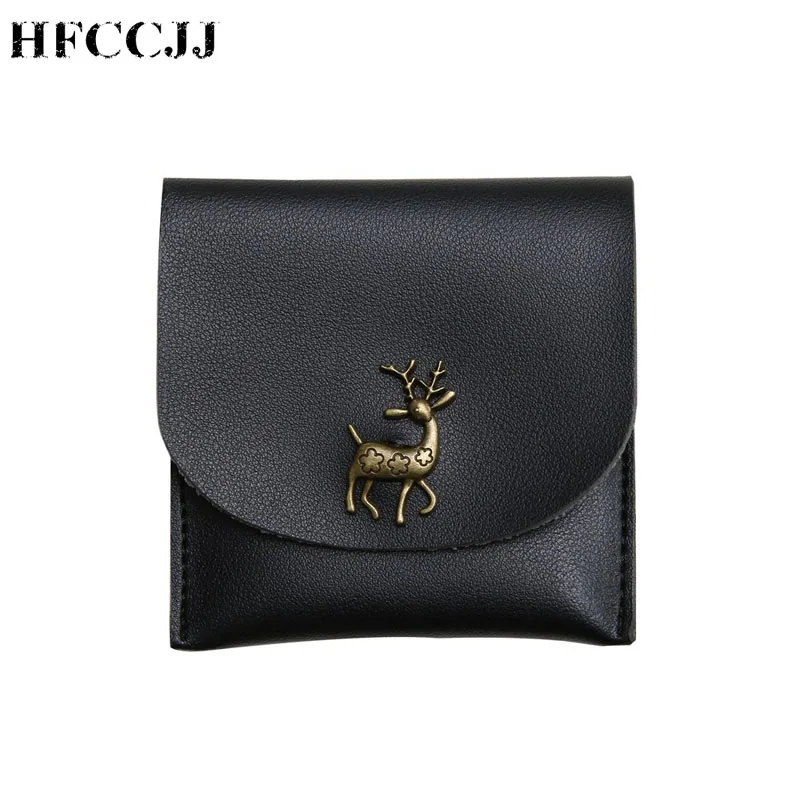 

NEW Leather Slim Mini Fawn Wallet Luxury Brand Famous Womens Wallets And Purses Short Female Coin Purse Credit Card Holder HC139