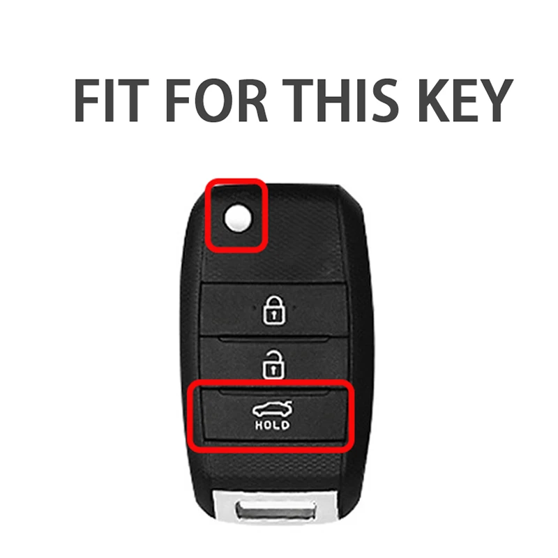 3 Buttons TPU+Leather car key case for Kia Rio 3 K2 Ceed Cerato K3 Sportage 4 Picanto K5 Optima Sorento Forte Stinger key case key case cover car key shell