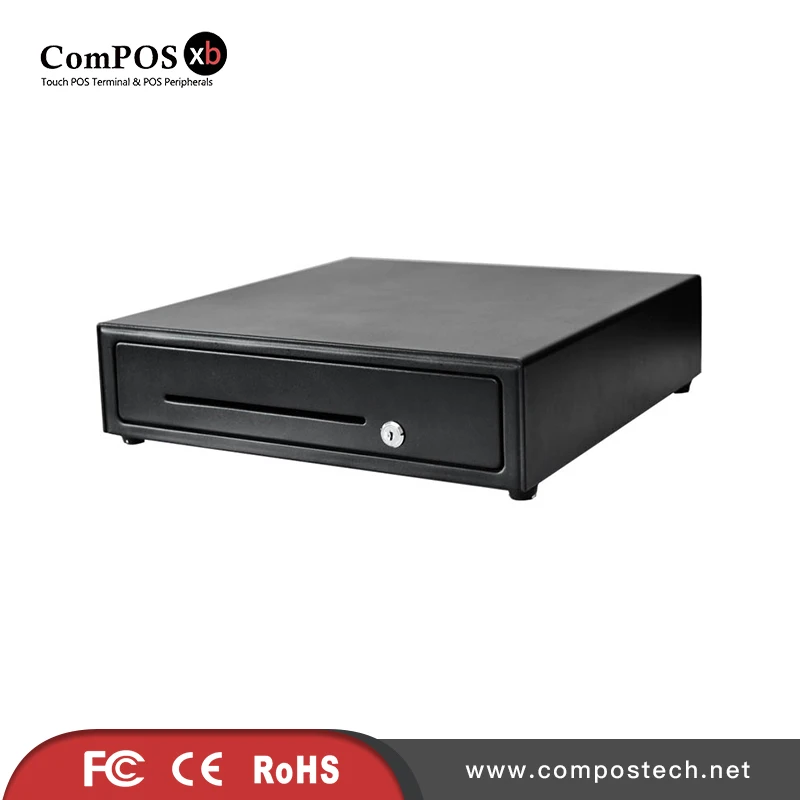 

ComPOSxb heavy duty metal drawer with stainless steel lock & key cash drawer EK410
