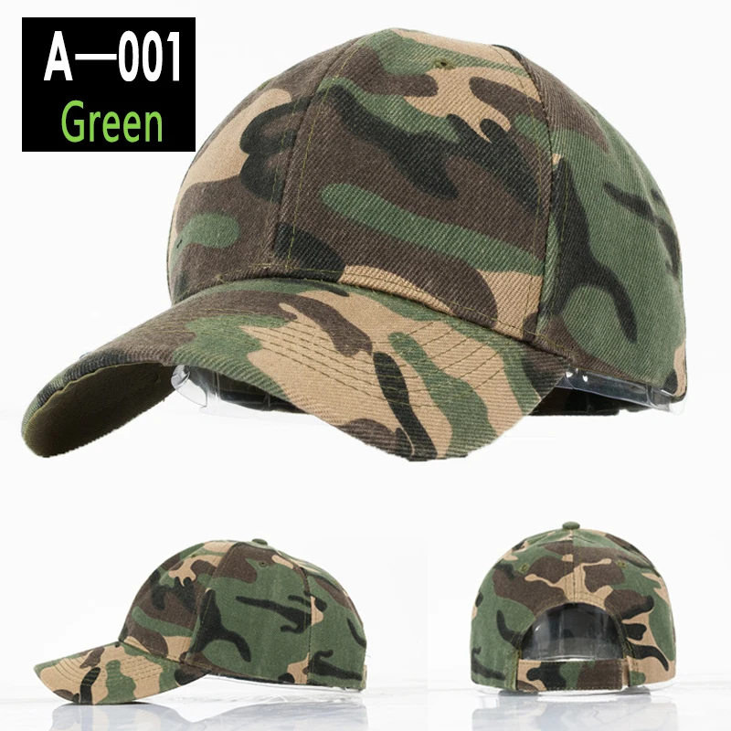 A-001 camouflage Бейсбольная Кепка шляпы на весну-лето камуфляжная кепка s, кепка, Повседневная Уличная Кепка для мужчин и женщин - Цвет: A-001 camouflage