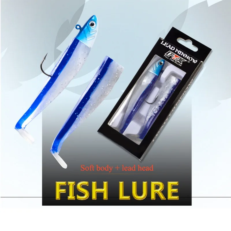 

Soft Minnow Lead Head 5/12g Fishing Lure Wobblers Jig Head Silicone Baits Crank Hook Jigging Bass Pike Zander Mini Fishing Pesca