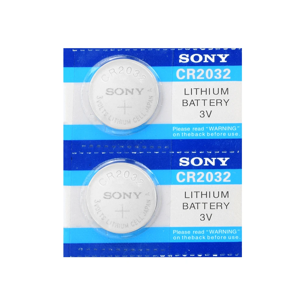 2 шт. для SONY Оригинальная батарея 2032 cr2032 3 в Кнопочная батарея, литиевая батарея для часов, компьютерная игрушка, пульт дистанционного управления cr 2032
