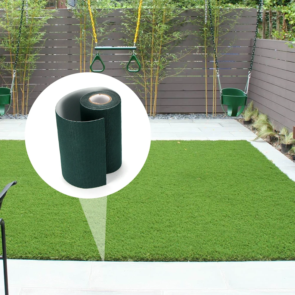 500*15 см садовый самоклеящийся соединяющийся зеленый скотч синтетический газон, искусственное покрытие Seaming декоративная трава Jointing