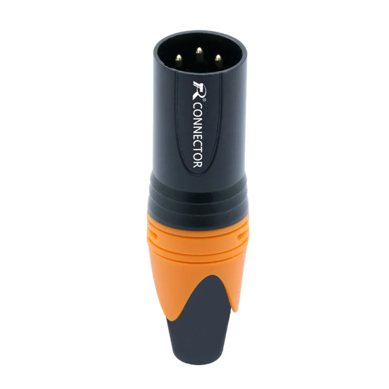 RTC2015M-Orange 3PIN XLR разъем микрофон штекер мужской женский адаптер MIC провода разъем 6 цветов предложение 1 комплект M/F - Цвет: RTC2015M-Orange