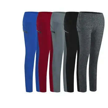 

joggers women solid color sweatpants women pocket high waist hip elastic leggings running fitness trousers