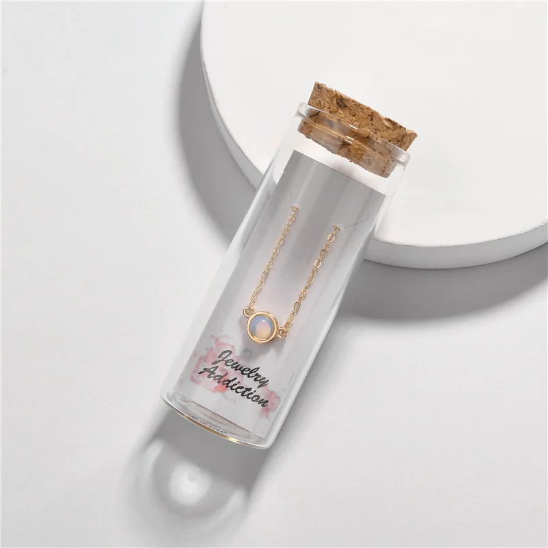 Cute Round Stone Beads Pendants Druzy& cactus Charms Chokers Collar Necklace Gold Fashion Card& Wish Bottle Jewelry Necklace - Окраска металла: F