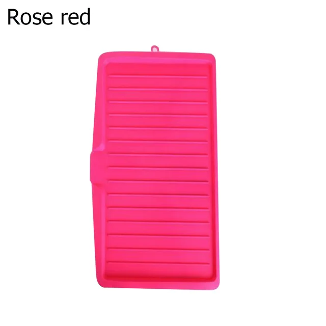 Rose red Worktop Storage Trays Draining Board Kitchen Plastic Dish Drainer Tray Drying Rack PP Storage Vegetable Tableware Drain Trays - Цвет: Rose red