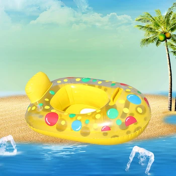 

Inflatable Pool Baby Swimming Ring Cartoon Printing Infant Safety Inflatable Neck Float Circle Thicken Pool Accessories Swimming