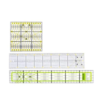 

3Pcs/Set Clear Quilting Yardstick Rulers Patchwork Sewing Ruler Cutting Tool Set Craft DIY