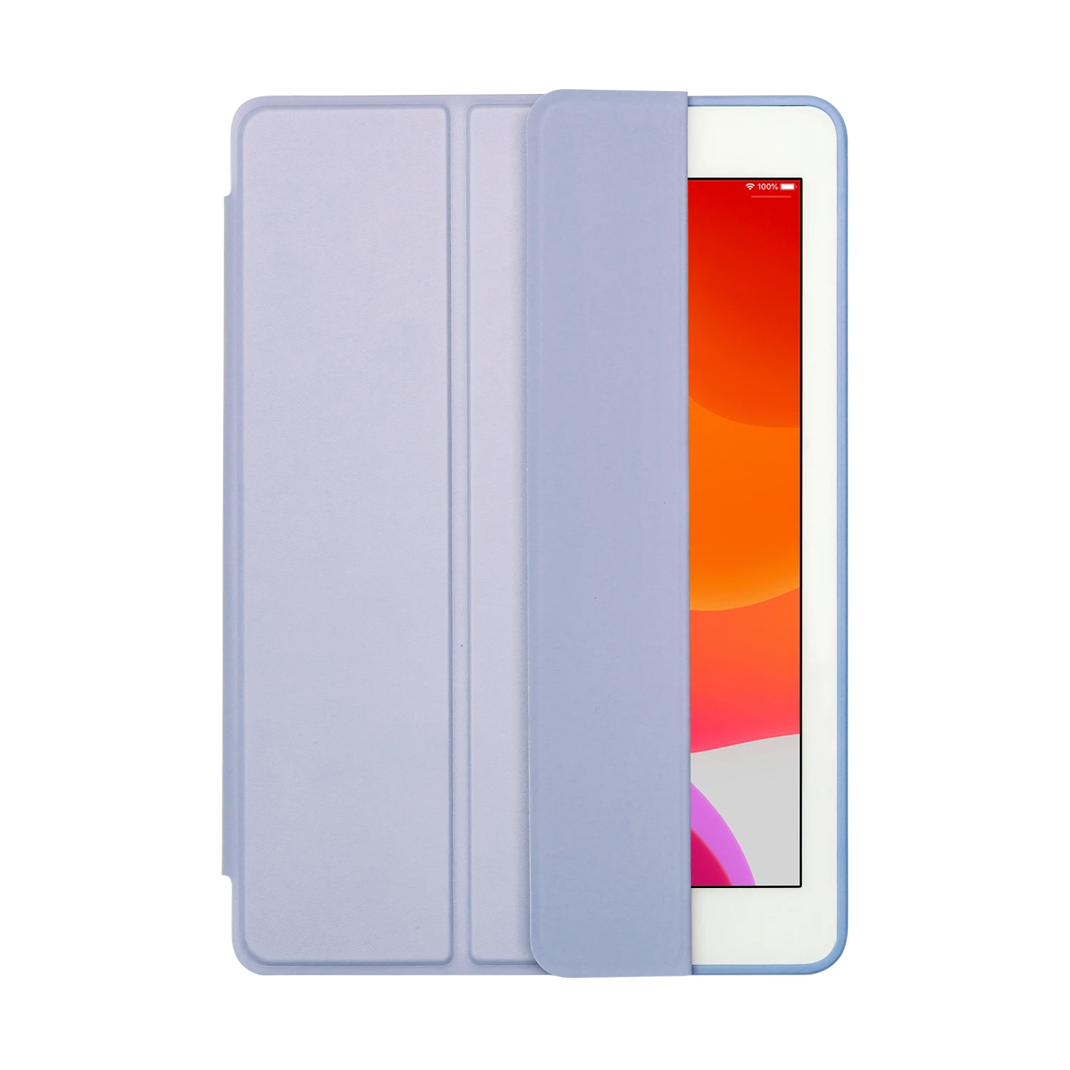 Чехол GOOJODOQ для iPad 10,2, силиконовый мягкий чехол для iPad, чехол 10,2 дюймов с функцией автоматического сна для iPad, чехол 7-го поколения - Цвет: lavender