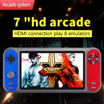 

COOLBABY RS-17 Portable Retro Handheld Game Console 7 inch HD Screen Video Game Player Support Two-player HDMI TV Output TF Card