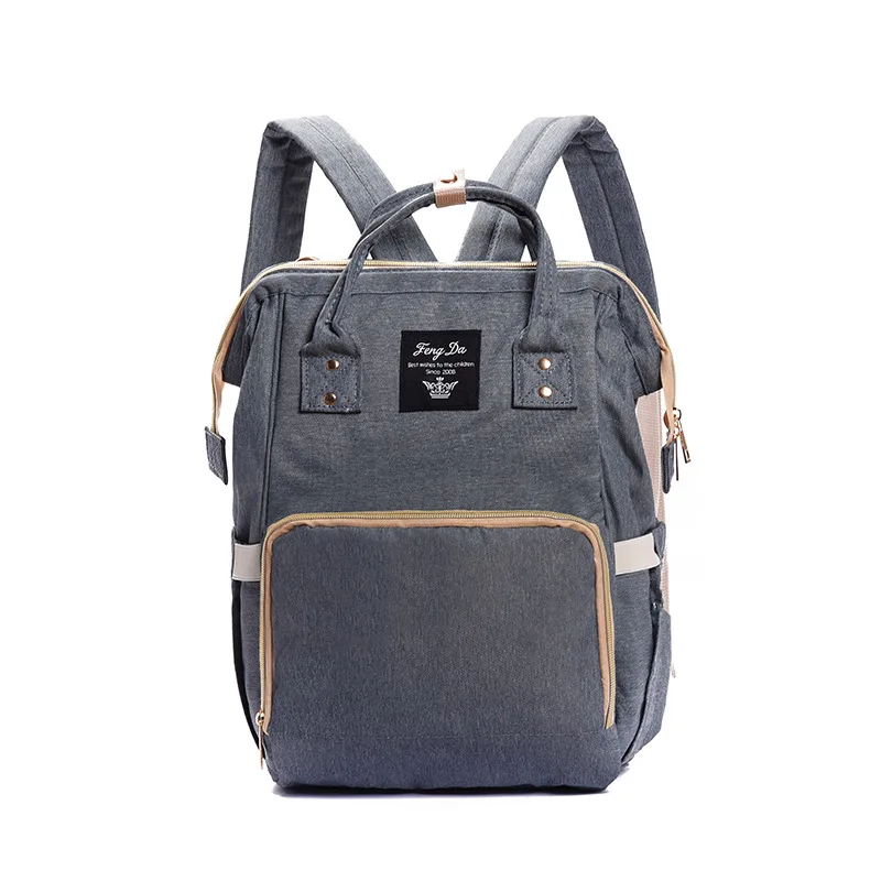  Upgraded multifunctional large capacity Oxford cloth back mummy bag mother and baby portable diaper