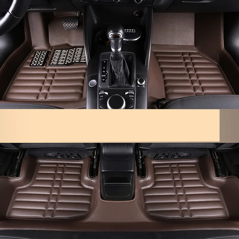 Lsrtw2017 кожаные автомобильные коврики для audi a3 2012 2013 s3 sportback ковер автомобильный коврик для ног
