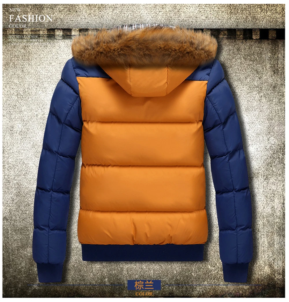 AKSR, новинка, брендовая зимняя куртка, Мужская теплая парка, куртка большого размера, модная брендовая меховая шапка с капюшоном, мужская верхняя одежда, пальто, парка Abrigo Hombre