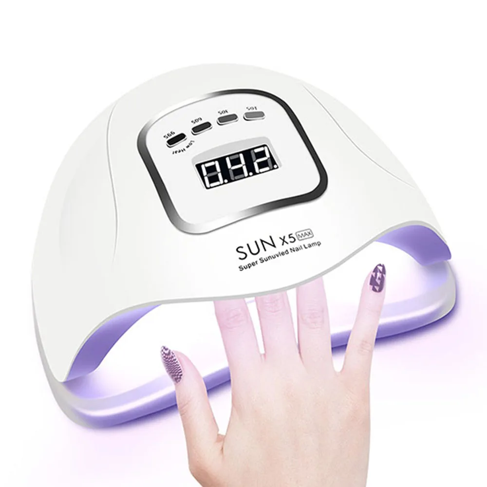 Лампа для ногтей 80 Вт УФ-лампа для маникюра 45 шт. светодиодная Сушилка для ногтей с датчиком движения ЖК-дисплей для быстрого лечения УФ-гель для ногтей