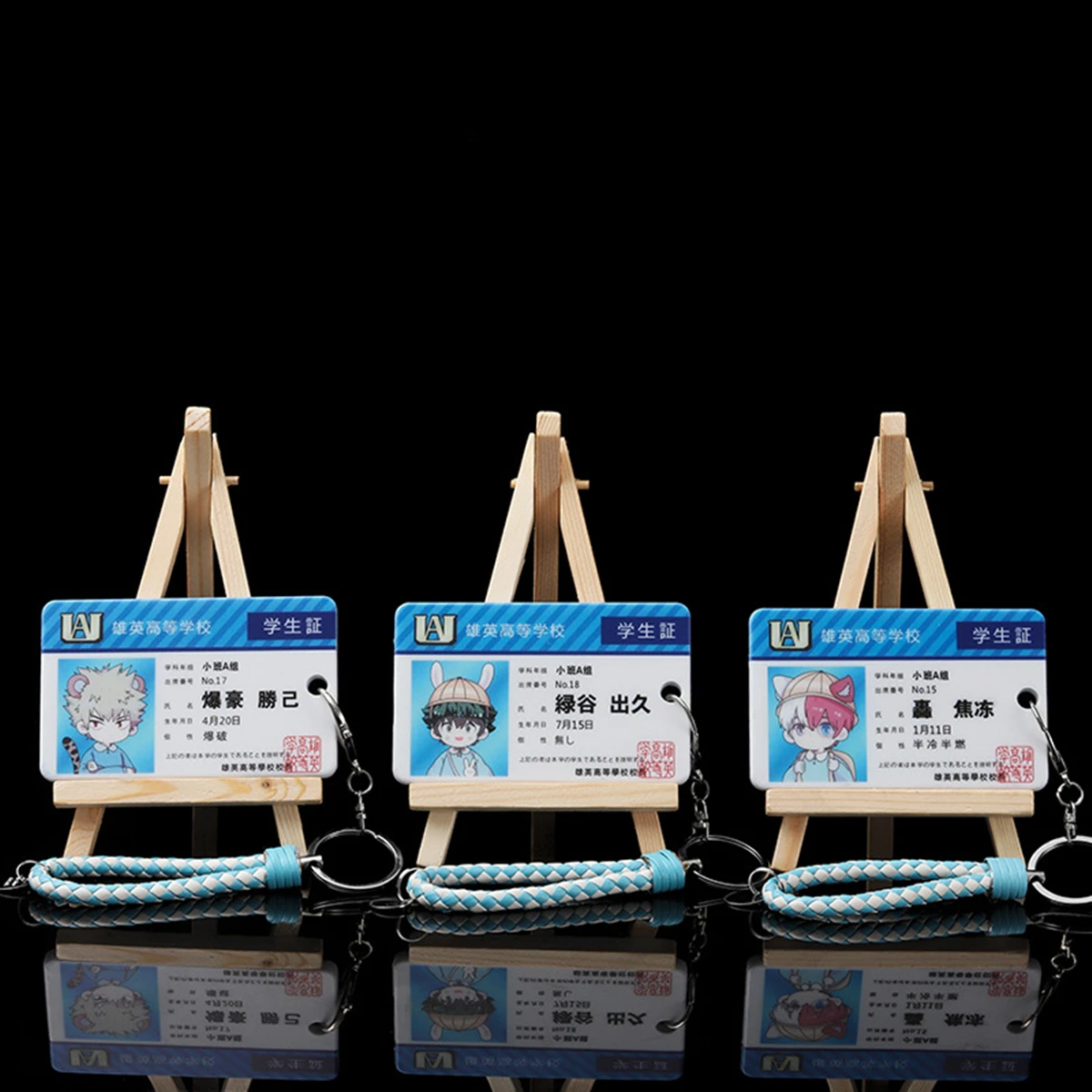 

Anime Peripheral My Hero Academia PVC Student ID Card School Food Card Katsuki Bakugou Izuku Midoriya Todoroki Shouto Todoroki