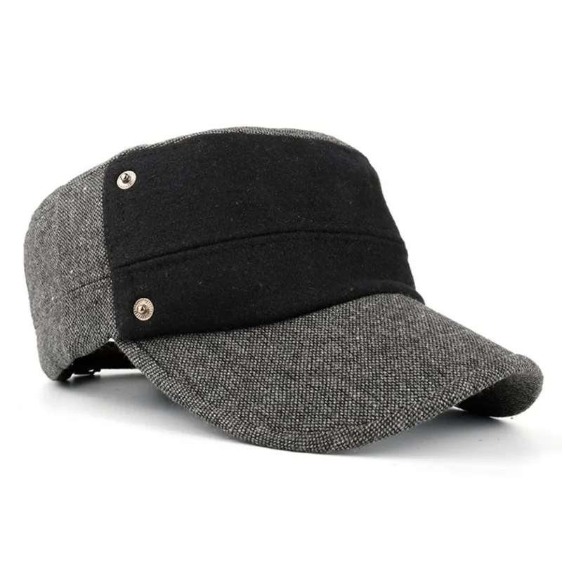 SILOQIN тренд Snapback мужская плоская кепка Осень Зима утолщаются сохраняющие тепло армейские кепки регулируемый размер Досуг движение туристические шляпы