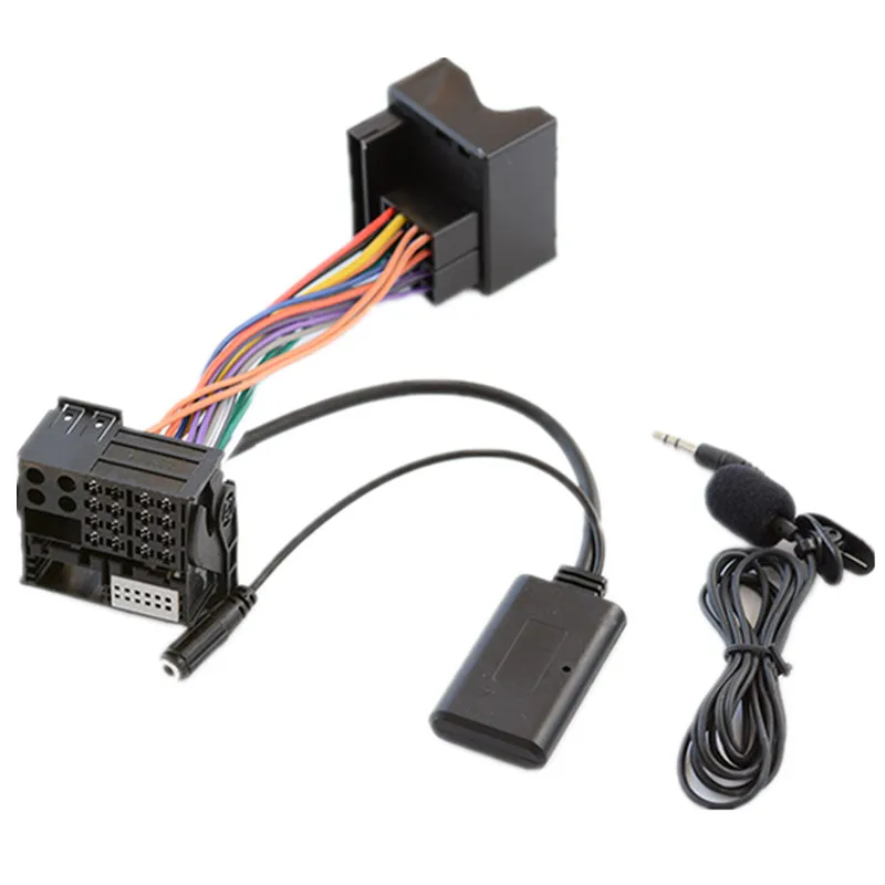 12V 12 Pin Bluetooth AUX Adapter für MCD RNS 510 RCD 200 210 300 310 500 510 Kfz Freisprecheinrichtung mit Bluetooth 4 0 und Unterstützung für MP3 WMA WAV FLAC Audioformate