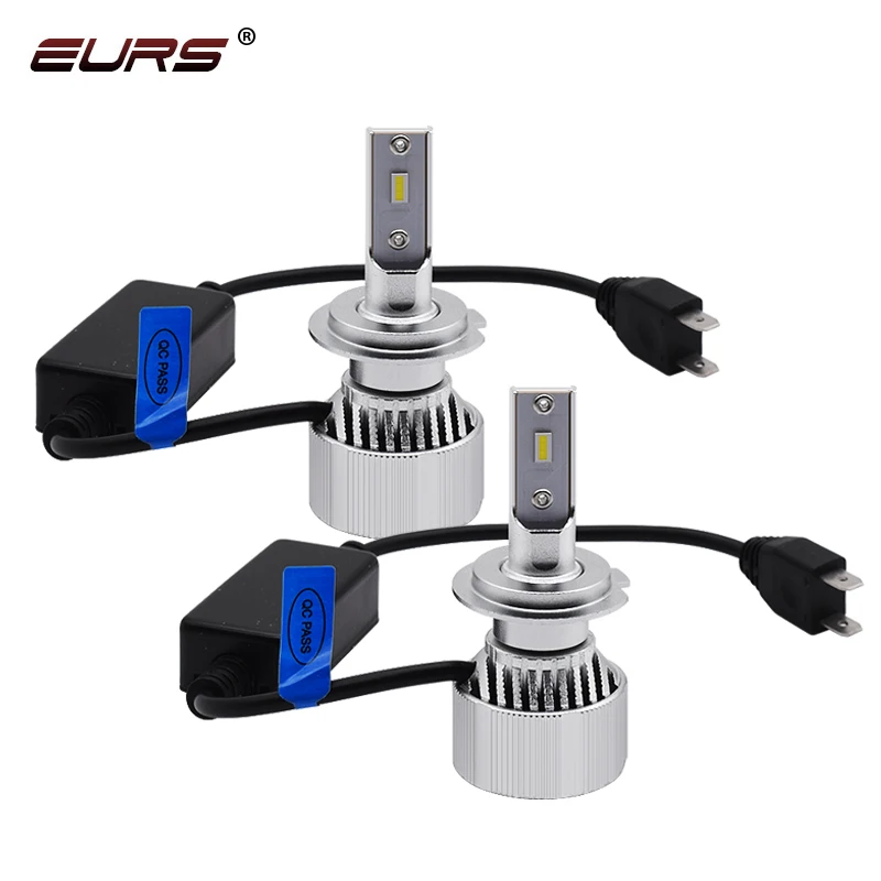 EURS h7 led X9 Универсальный Автомобильный головной светильник h4 led Hi/Lo луч светильник s лампочки csp 6500k 7000лм автомобильные аксессуары противотуманный светильник H1 H11 HB3 HB4