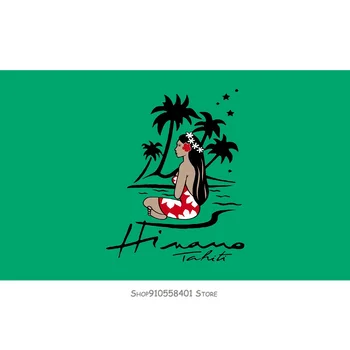 

Design Style New Fashion Sleeve Mens Oneck Hinano Tahiti Logo New Flag Fashion 2019 Flag