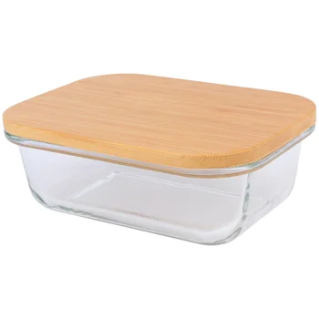

1Pc Longlasting Helpful Glass Useful Healthy Convenient Durable Food Storage Containers With Lids for Office Home School Men