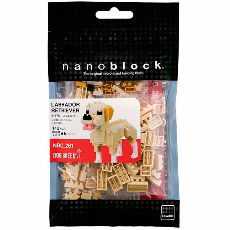 NANOBLOCK Лабрадор ретривер мини кирпичи головоломки 140 штук NBC-261 породы собак