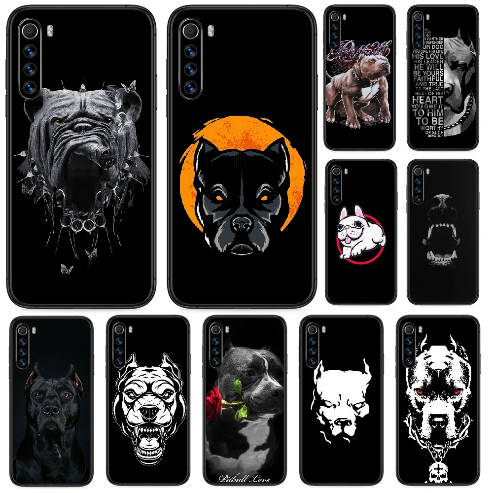 Чехол для телефона Pit Bull Lovely Dog Pitbull Xiaomi Redmi Note 4A 4X 5 6 6A 7 7A 8 8A 4 5A 8T Plus Pro black hoesjes trend Etui |