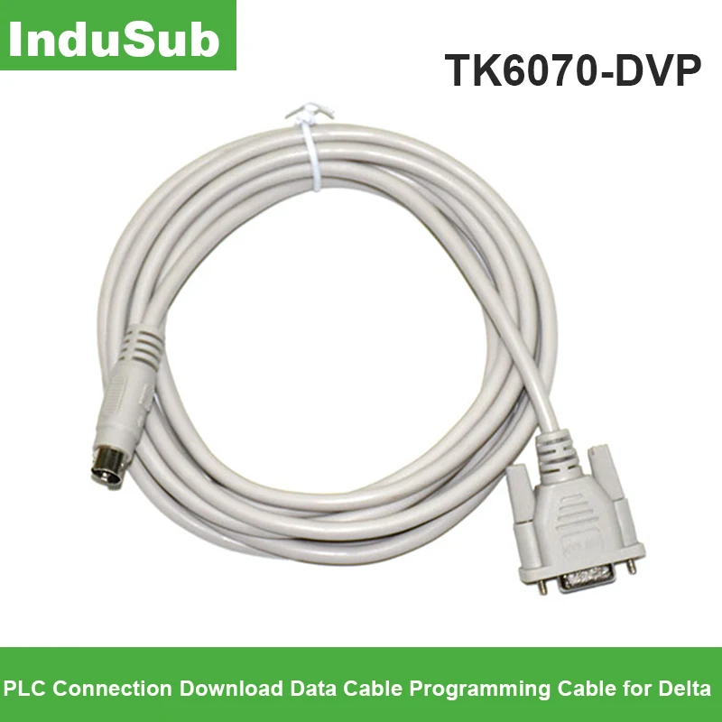 

TK6070 DVP PLC Touch Panel Connection Download Data Cable Programming Cable for Delta