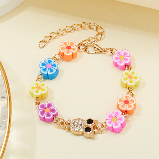 Pearl Butterfly  Animal Link Chain Bracelet For Women Dolphin Heart Geometric Pendant  Bracelet&Bangle Female Charm Jewelry