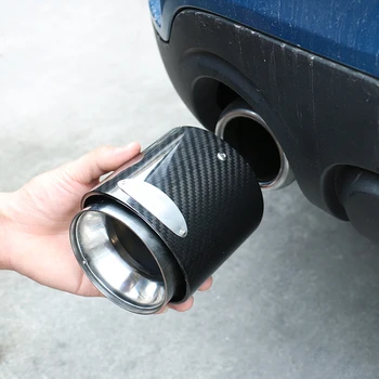 

Carbon Fiber Stainless Steel Car Exhaust Pipes Muffler Tips Head Cover For Mini Cooper One JCW S F55 F56 F54 F60 R55 R56 R60 R61