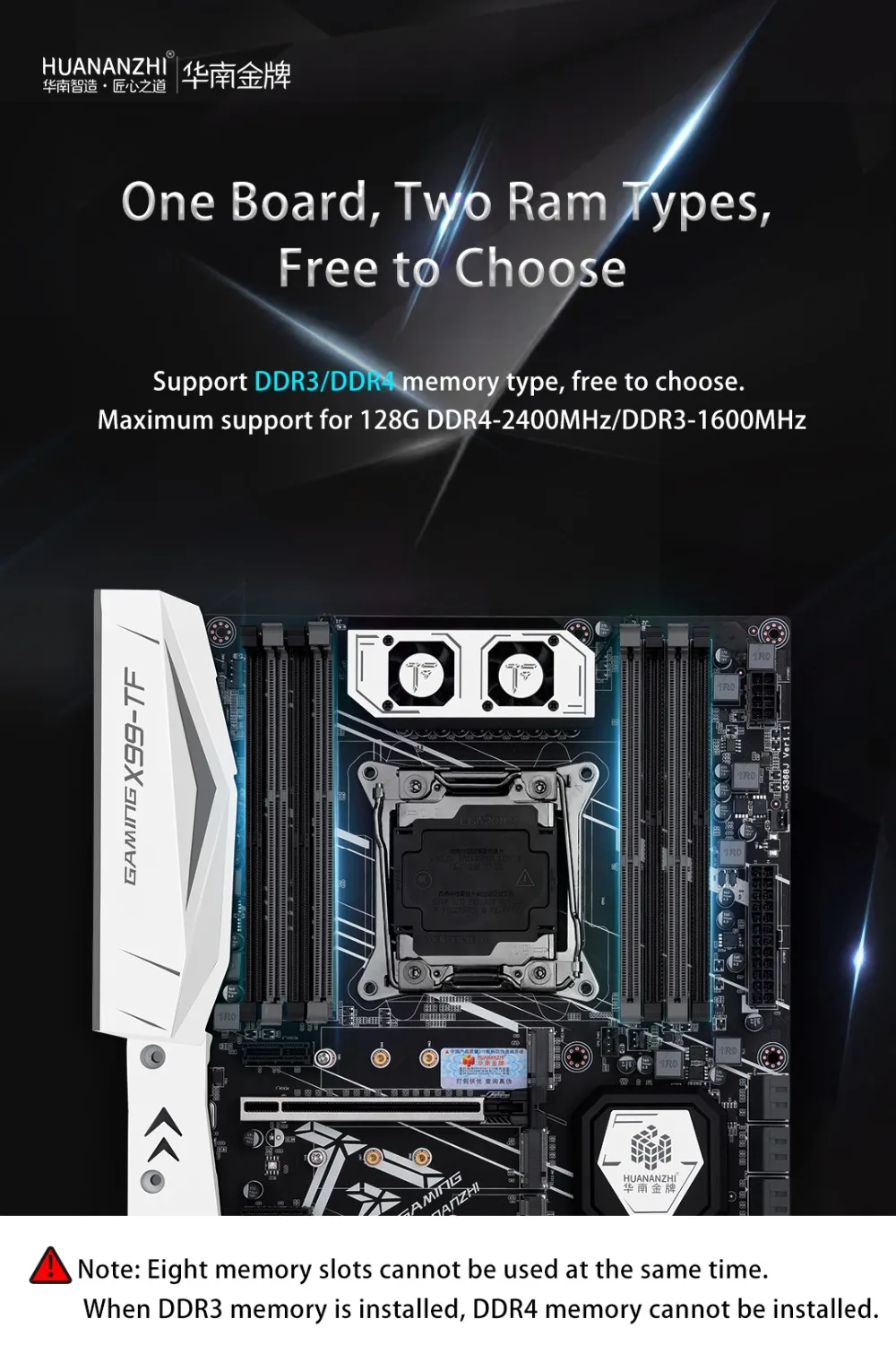 Huanan Zhi X99-TF игровой Материнская плата Intel X99 LGA 2011-3 DDR3/DDR4 rec 128 ГБ M.2 NVME M.2 WI-FI USB3.0 LGA2011-3 материнская плата