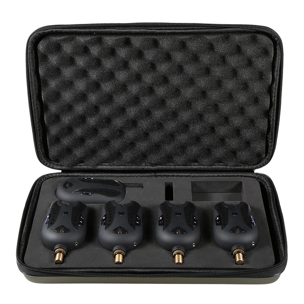

Wireless Digital Fishing Alarm Fishing Bite Alarms Set Fishing Receiver Sound Alert Kit Led Alarm Indicator with Case