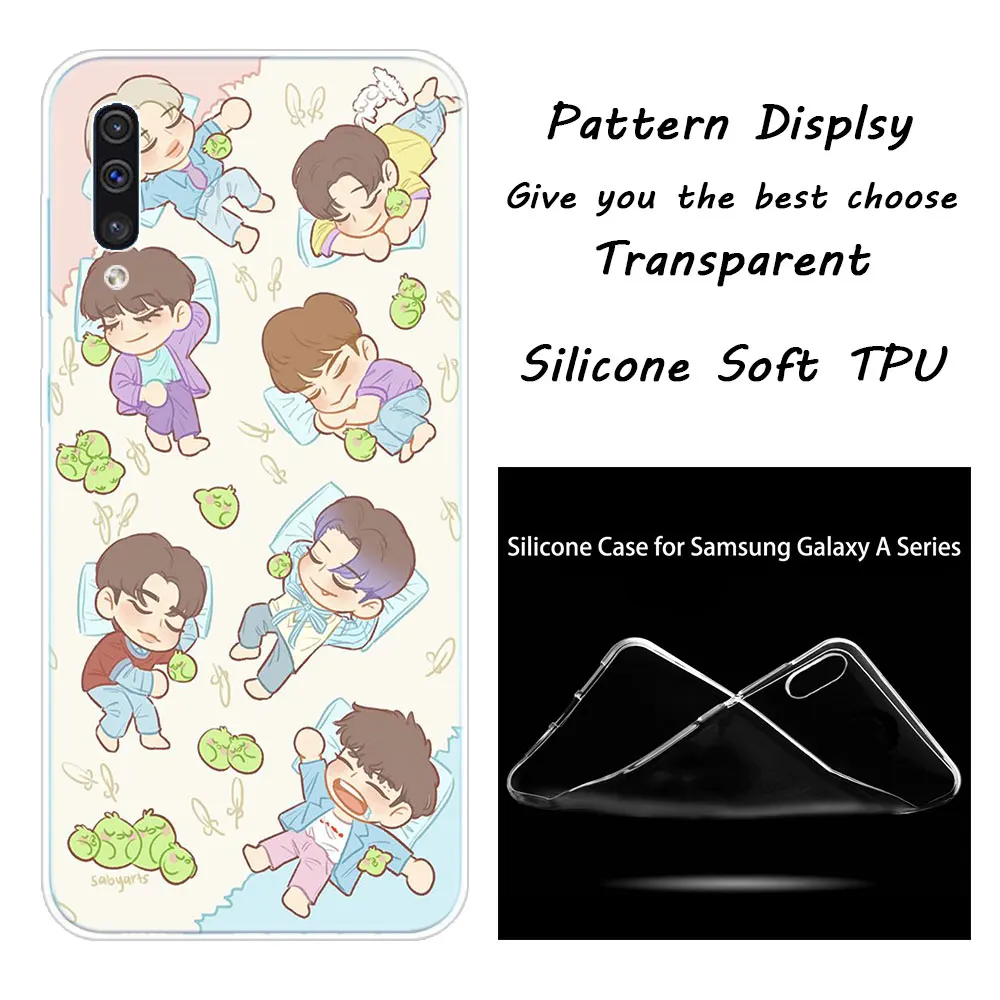 Роскошный мягкий силиконовый чехол для мальчиков группы Kpop GOT7 для samsung Galaxy A50 A70 A80 A40 A30 A20 A10 A20E A2 CORE A9 A8 A7 A6 плюс - Цвет: 009