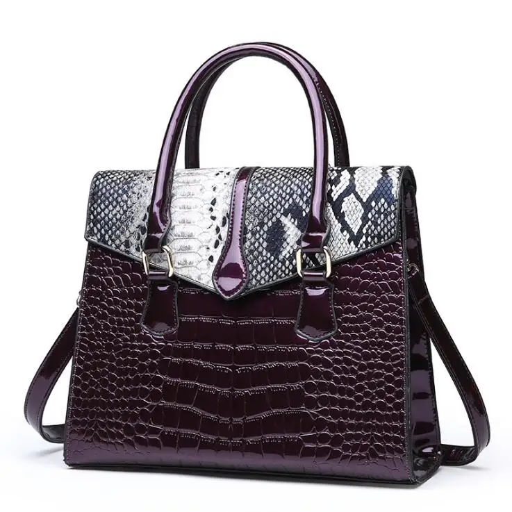 

Women Luxury Designer Crossbody Bag Tote Snake Print PU Leather Shoulder Bag Female Messenger Bag Ladies Hand Bags