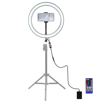 

PULUZ PU411 12 Inch 6000-6500k Dimmable LED RGB Video Ring Light Remote Control for Selfie Vlog Tik Tok Youtube Live Streaming
