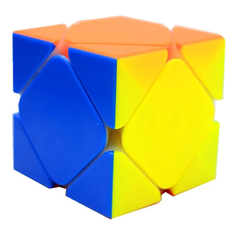 Multi-Color Cyclone Boys 3x3x3 Skew волшебный куб безопасный ABS многоцветный ультра-Гладкий 3x3 скоростной пазл кубический интеллект детские игрушки подарок - Цвет: Multi-Color